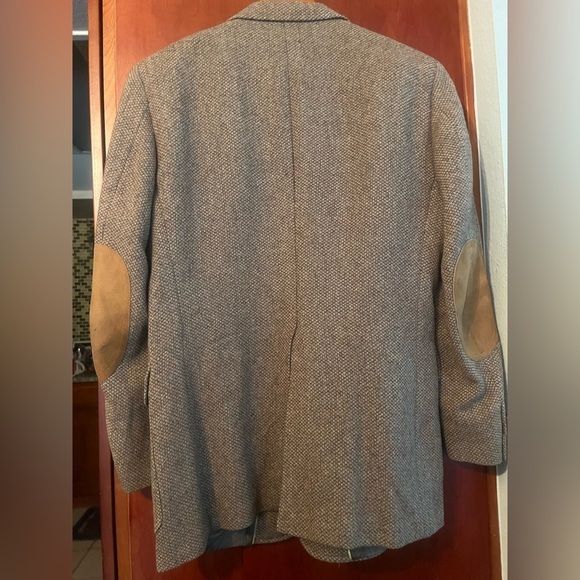 Austin Reed London Brown Men Sz 42 Wool Sport Coat Blazer Elbow Patches - Picture 5 of 10